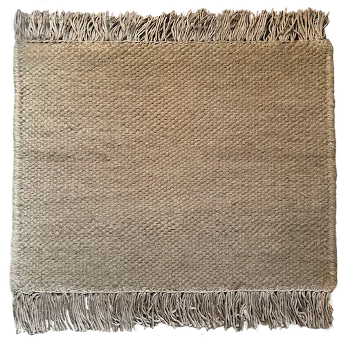 Alpaca col. DUNE with viscose fringe small