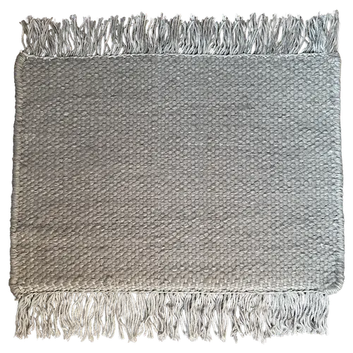 Alpaca col. Dove Grey with viscose fringe