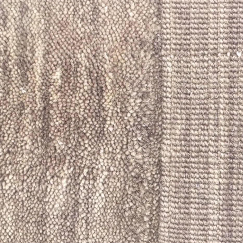TANKWA Fine Wool with worn border Col. Cacao-Sand